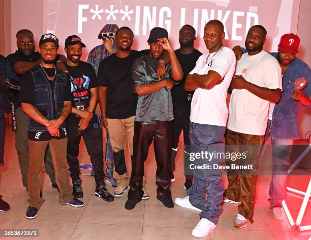 Guests including Bandanna , Michael Dapaah aka Big Shaq , Micheal Ward , Giggs , Lethal Bizzle and J2K attend the opening night of Netflix's...