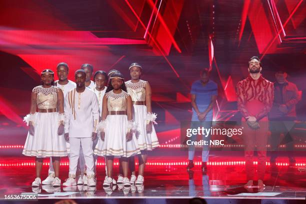 Qualifiers 3 Results" Episode 1815 -- Pictured: Mzansi Youth Choir, Herwan Legaillard --