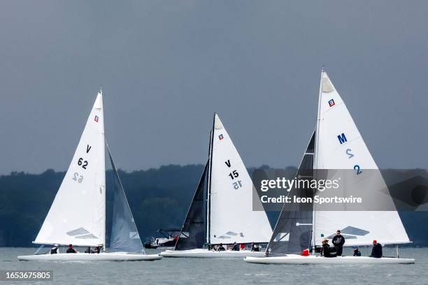 Nicholas Clemence, skipper from the Pewaukee Yacht Club, skippers the Vida Del Mar , Eric Good, skipper from the Pewaukee Yacht Club, skippers the...