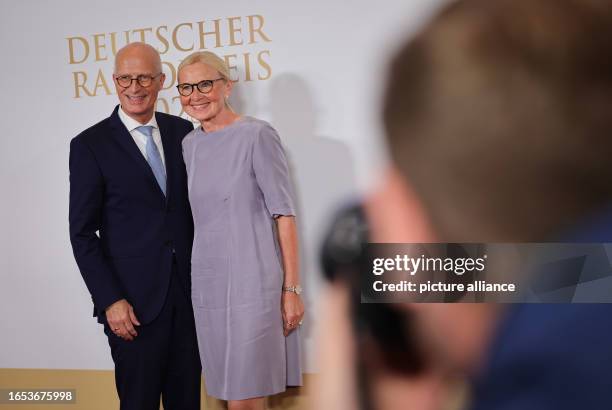 September 2023, Hamburg: Peter Tschentscher , First Mayor of Hamburg and President of the Senate of the Free and Hanseatic City of Hamburg, and his...