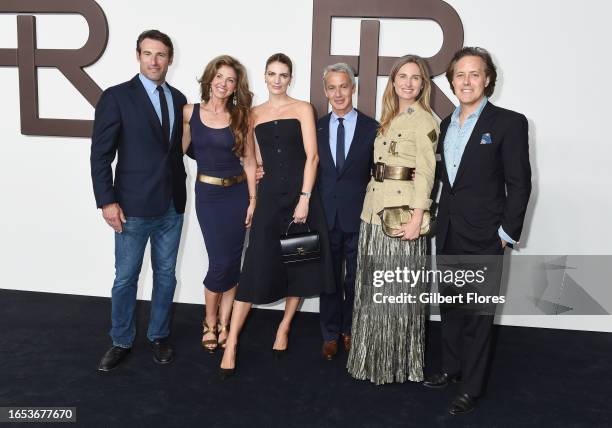 Paul Arrouet, Dylan Lauren, Natascha Schuetz, Andrew Lauren, Lauren Bush Lauren and David Lauren at the Ralph Lauren Spring 2024 Ready To Wear...