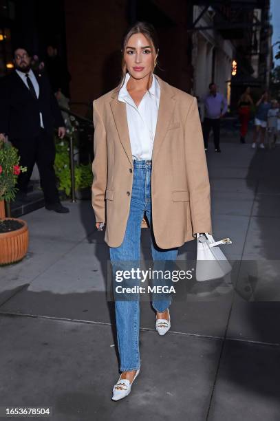 Olivia Culpo is seen out and about on September 8, 2023 in New York, New York.