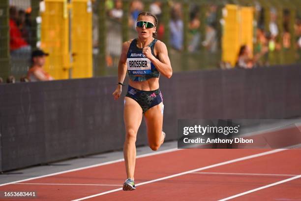 Amandine BROSSIER of France during the Meeting of Brussels at King Baudouin Stadium on September 8, 2023 in Brussels, Belgium.