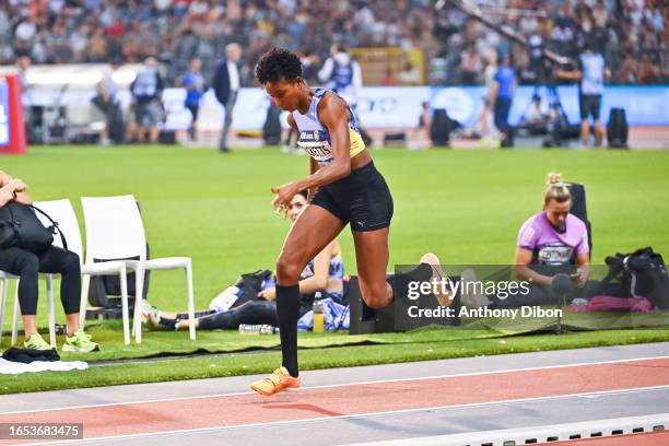 Shanieka RICKETTS of Jamaica during the Meeting of Brussels at King Baudouin Stadium on September 8, 2023 in Brussels, Belgium.