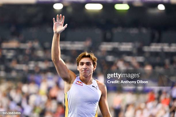 Mondo DUPLANTIS of Sweden during the Meeting of Brussels at King Baudouin Stadium on September 8, 2023 in Brussels, Belgium.