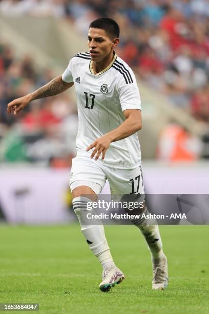 Alejandro Bran of Costa Rica during the International Friendly between Saudi Arabia and Costa Rice at St James' Park on September 8, 2023 in...