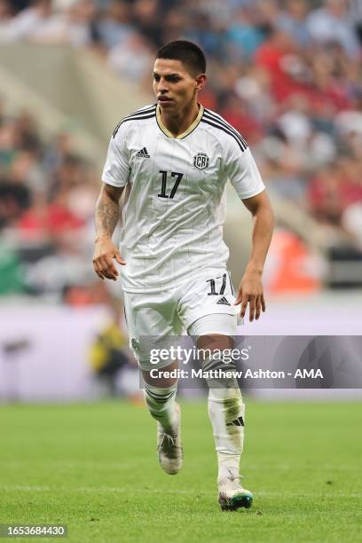 Alejandro Bran of Costa Rica during the International Friendly between Saudi Arabia and Costa Rice at St James' Park on September 8, 2023 in...