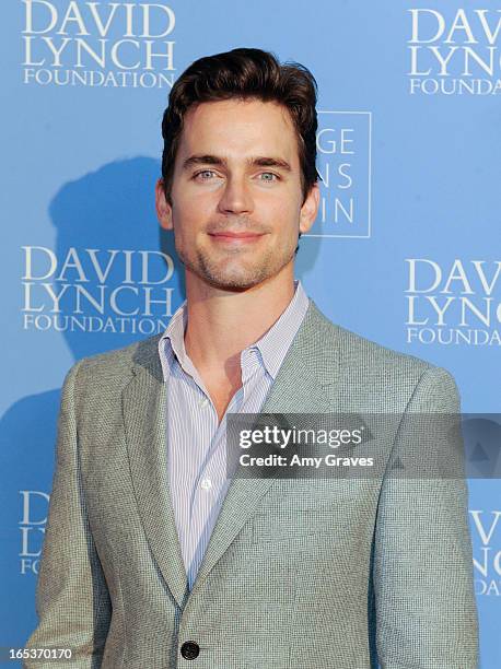 Matt Bomer attends the "Meditation In Education" Global Outreach Campaign Event at The Billy Wilder Theater at the Hammer Museum on April 2, 2013 in...