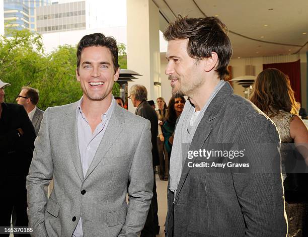 Matt Bomer and Nick Zano attend the "Meditation In Education" Global Outreach Campaign Event at The Billy Wilder Theater at the Hammer Museum on...