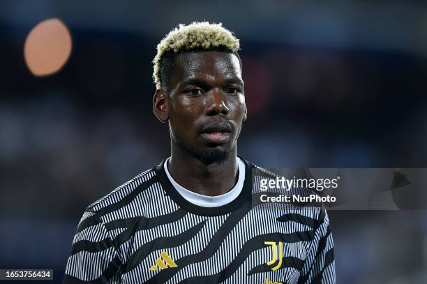 Paul Pogba of Juventus FC looks on during the Serie A Tim match between Empoli FC and Juventus FC at Stadio Carlo Castellani on September 3, 2023 in...