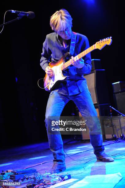 Eric Johnson performs on stage at O2 Shepherd's Bush Empire on April 3, 2013 in London, England.