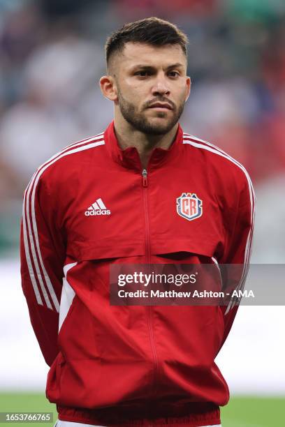 Jefry Valverde of Costa Rica during the International Friendly between Saudi Arabia and Costa Rice at St James' Park on September 8, 2023 in...