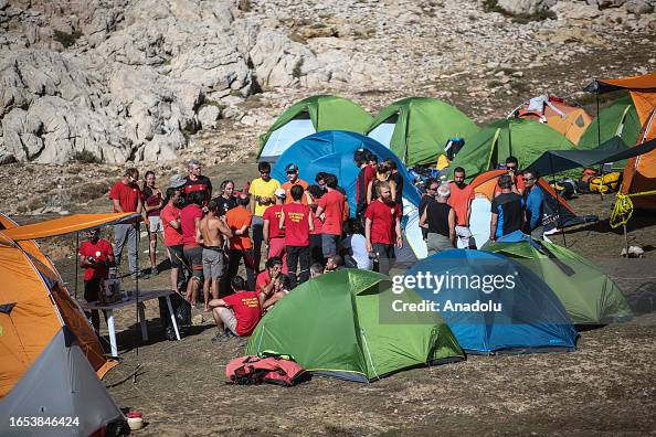 Rescue operation for the American Scientist trapped inside a cave in Turkiye's Mersin