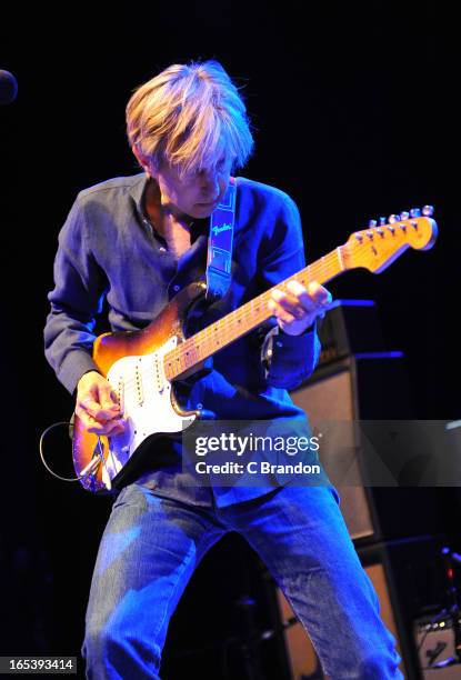 Eric Johnson performs on stage at O2 Shepherd's Bush Empire on April 3, 2013 in London, England.