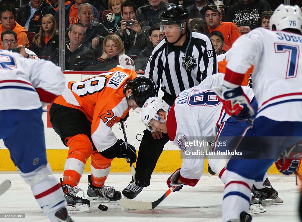 Montreal Canadiens v Philadelphia Flyers