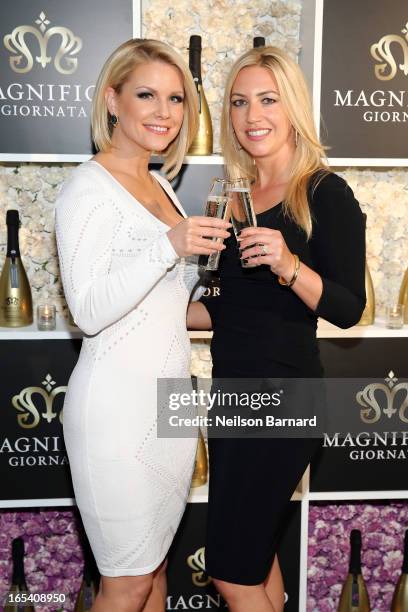 Host and partner Magnifico Giornata, Carrie Keagan and Suzanne Giannella, partner Magnifico Giornata attend the launch party for Magnifico Giornata...