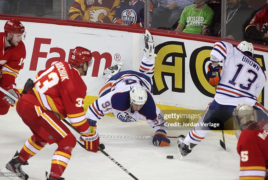 Edmonton Oilers v Calgary Flames