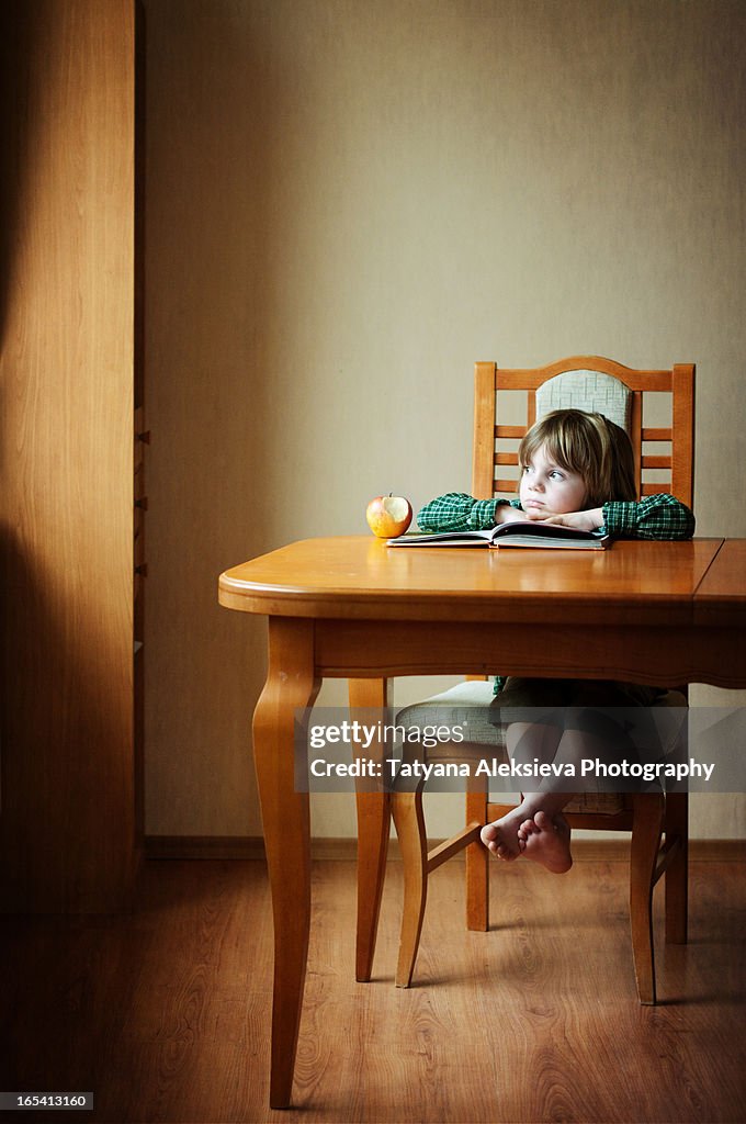 Boy with book