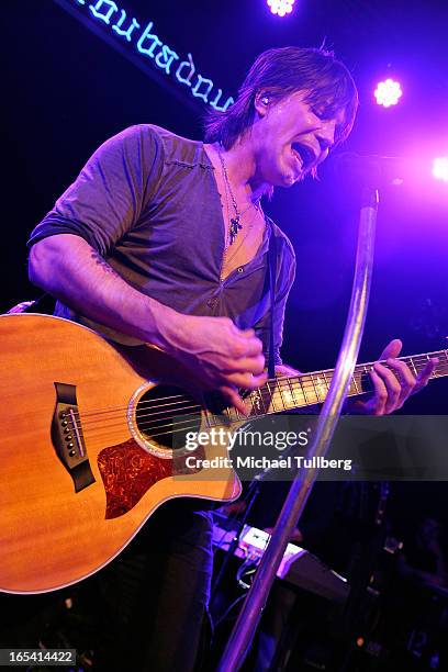 Singer/guitarist John Rzeznik of the Goo Goo Dolls performs live at Troubadour on April 3, 2013 in West Hollywood, California.