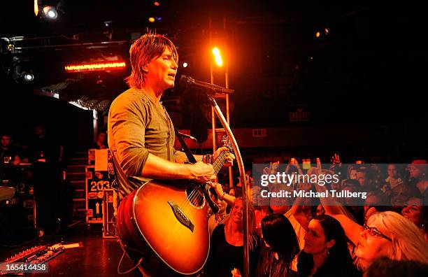 Singer/guitarist John Rzeznik of the Goo Goo Dolls performs live at Troubadour on April 3, 2013 in West Hollywood, California.