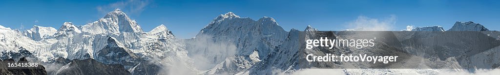 High altitude Berggipfeln panorama Himalajagebirge Nepals