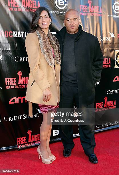 Jeff Clanagan attends the "Free Angela and All Political Prisoners" New York Premiere at The Schomburg Center for Research in Black Culture on April...