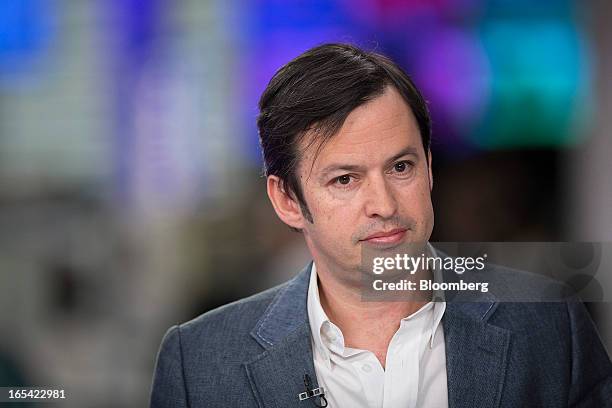 Ken Johnstone, chief executive officer of INQ Mobile Ltd., pauses during a Bloomberg Television interview in London, U.K., on Thursday, April 4,...