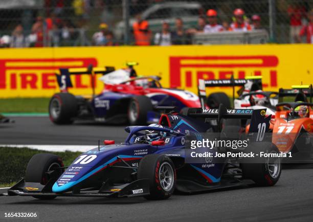 Franco Colapinto of Argentina and MP Motorsport drives on track during the Round 10:Monza Sprint race of the Formula 3 Championship at Autodromo...
