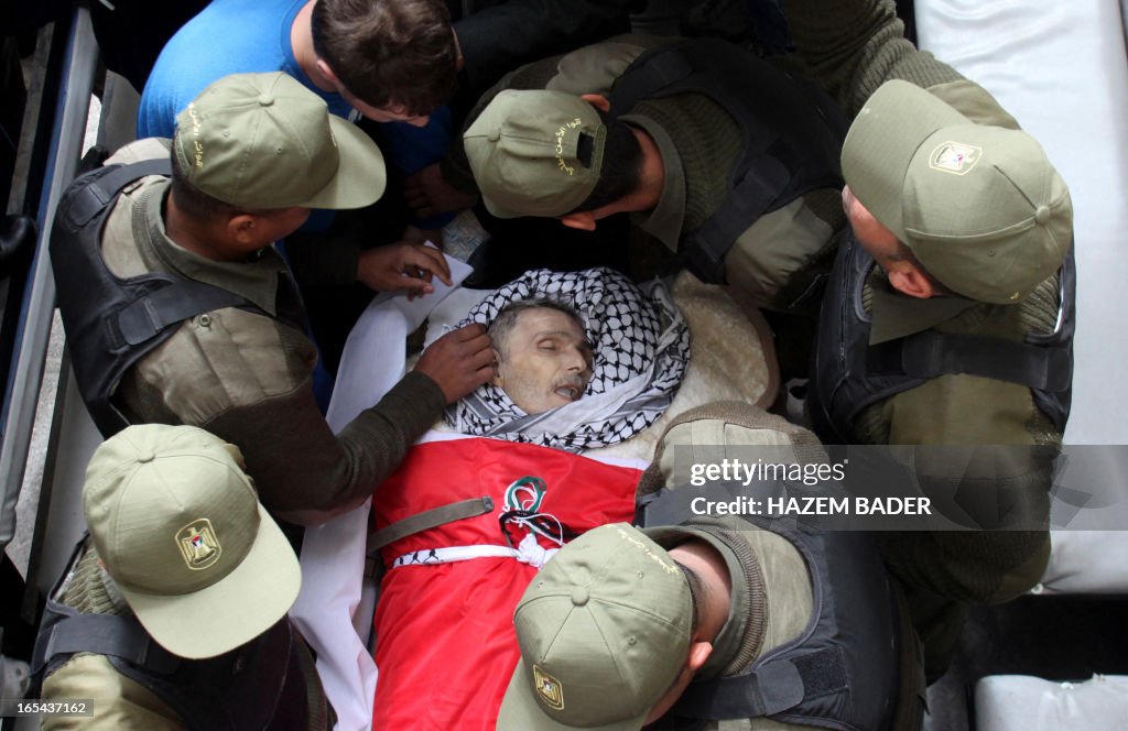 TOPSHOT-PALESTINIAN-ISRAEL-PRISONERS-FUNERAL