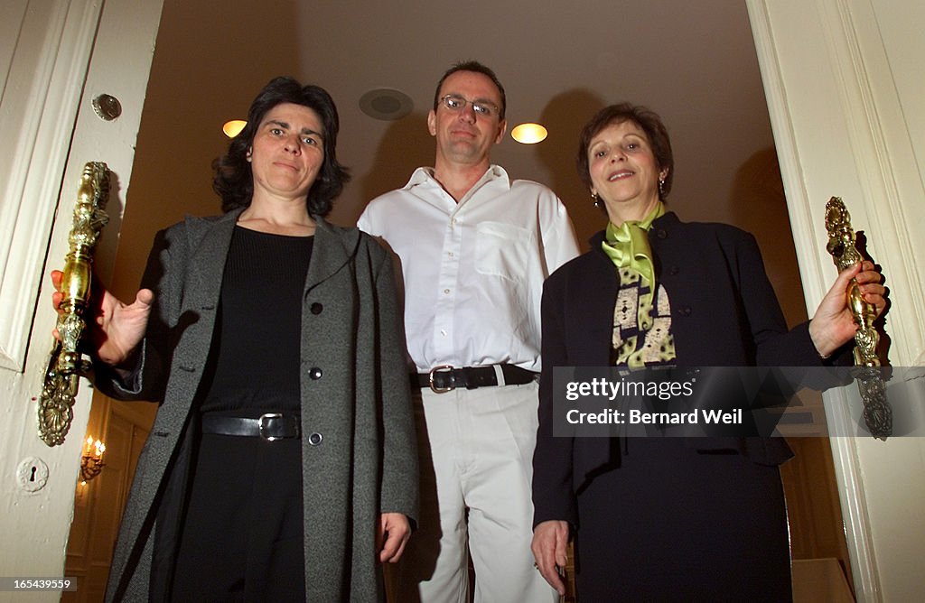 LitAwardsWinners02-03/05/01-Literary award winners Helen Humphreys, Trevor Herriot, and Erna Paris w