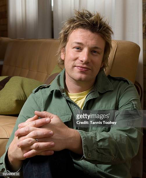 Jamie Oliver-November 16, 2007-Portrait of Jamie Oliver, British chef in Toronto to promote newest cookbook and newest tv show, shot Friday November...