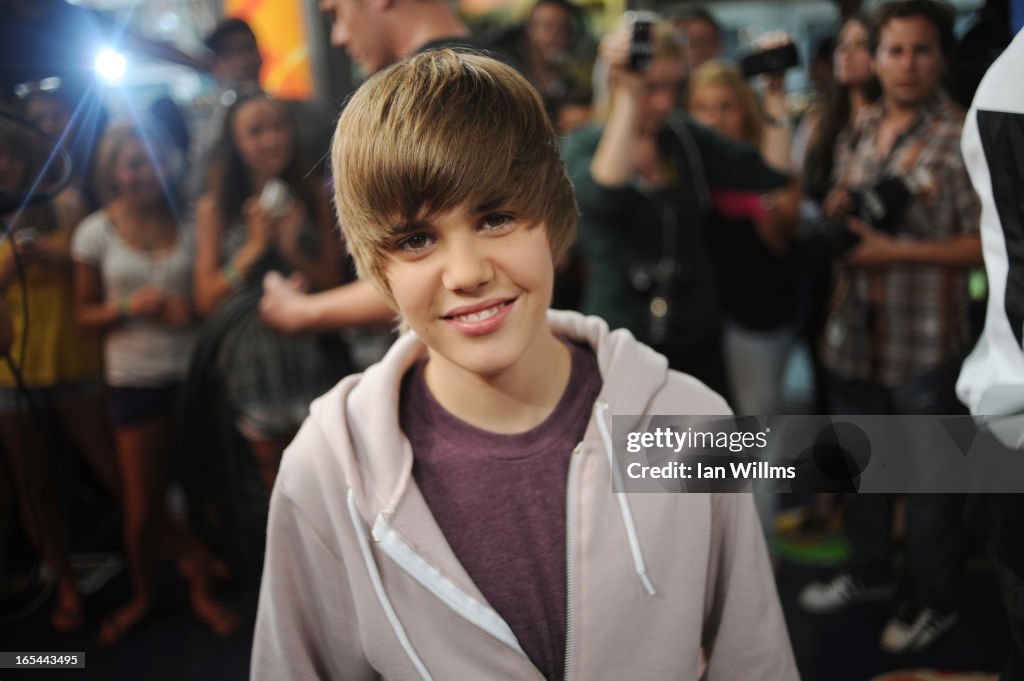 Toronto - August 7th, 2009: Justin Bieber poses at the Much Music Environment, August 7th, 2009. Bie