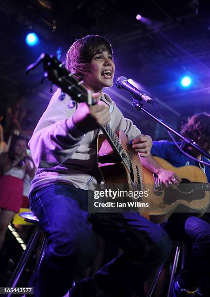 Toronto - August 7th, 2009: Justin Bieber performs at the Much Music Environment, August 7th, 2009. Bieber, a 15-year-old from Stratford, recently...