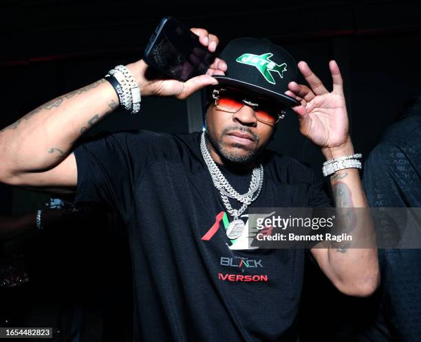 Allen Iverson attends the Actively Black NYFW after party at PEAK at Hudson Yards on September 08, 2023 in New York City.