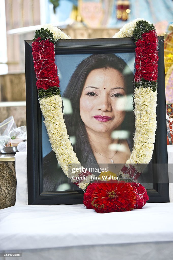 Friends of 33 year old Shriya Shah-Klorfine, hold a memorial Sunday July 8, 2012 at Malvern Methodis