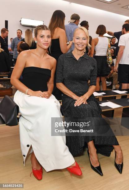 Sofia Richie and Pamela Anderson attend the Proenza Schouler SS24 front row during New York Fashion Week September 2023: The Shows at Phillips on...