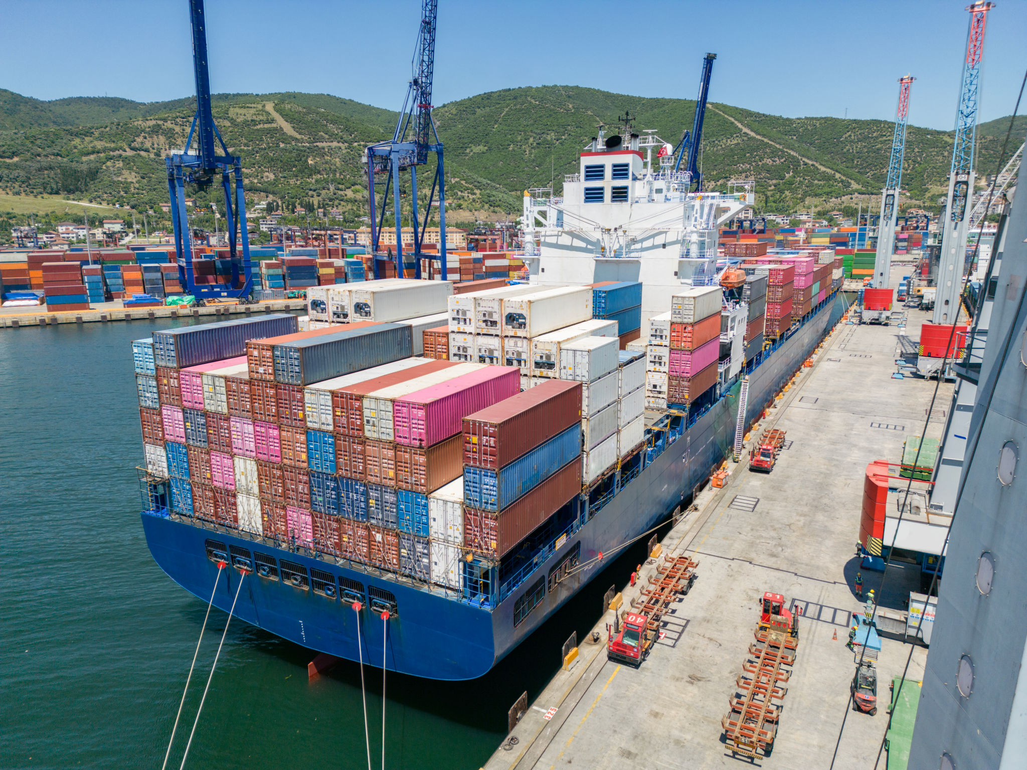 carga en barco