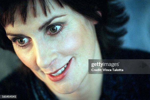 Talotta1- Enya during an interview at Four Seasons Hotel.