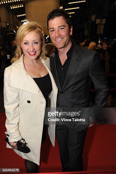 Yannick Bisson actor from Murdoch Mysteries and wife Chantal Craig ,writer and producer on the red carpet at the War Horse opening night at the...