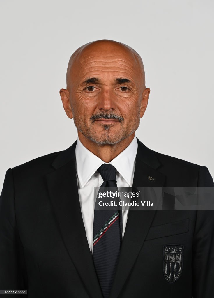 Head Coach Of Italy Luciano Spalletti Poses For A Photo At Centro head-coach-of-italy-luciano-spalletti-poses-for-a-photo-at-centro