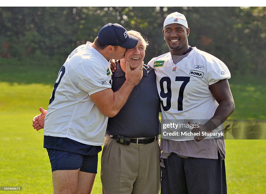 Sept.10, 2009 Argo practice at Erindale College in Mississauga . . Jim Stillwagon a former Argo who