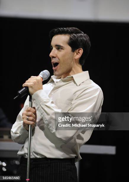 Nov.18, 2008 Jersey Boys with new cast members rehearsal at Toronto Film Studios. On Eastern Ave. Jeff Madden is Frankie Valli. Toronto Star/Michael...