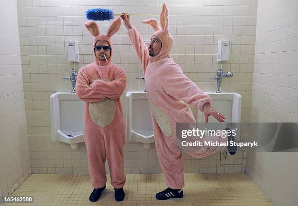 Mar 23, 2009 DUST BUNNIES . Actors Thomas Michael and Paolo Mancini with duster star in a Canadian independent film Hank and Mike. Washroom photos....