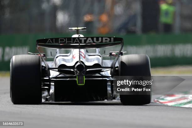 Yuki Tsunoda of Japan driving the Scuderia AlphaTauri AT04 on track during final practice ahead of the F1 Grand Prix of Italy at Autodromo Nazionale...