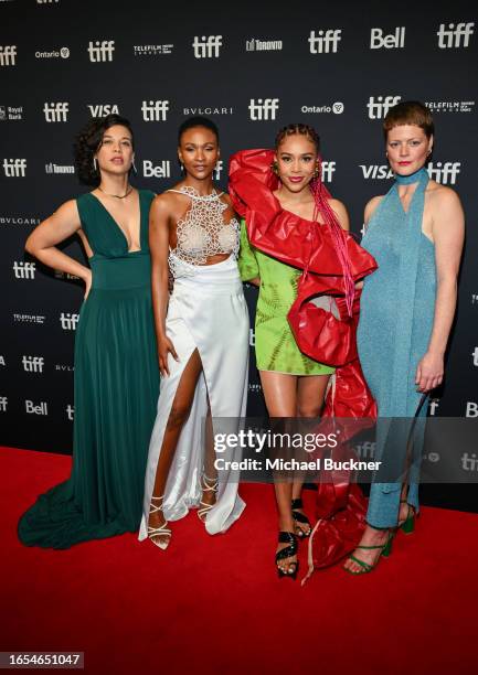 Kathleen Stephens, Noxolo Dlamini, Sho Madjozi and Inez Robertson at the "Death of a Whistleblower" screening at the 48th Annual Toronto...