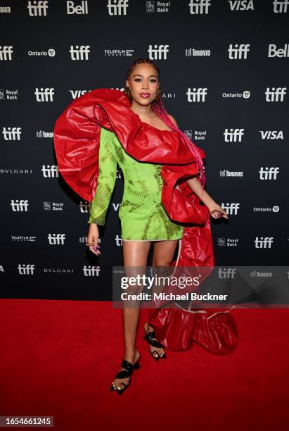 Sho Madjozi at the "The Umbrella Men: Escape From Robben Island" screening at the 48th Annual Toronto International Film Festival held at the TIFF...