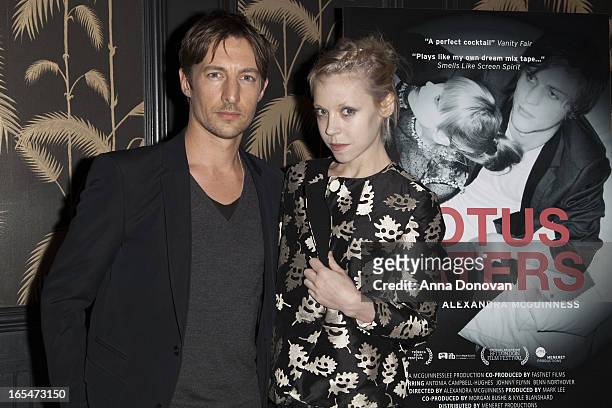 Actor Benn Northover and actress/model Antonia Campbell-Hughes attend "Lotus Eaters" New York Premiere at No. 8 on April 3, 2013 in New York City.