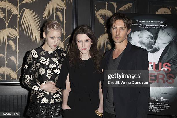 Actress/model Antonia Campbell-Hughes, Director Alexandra McGuinness and actor Benn Northover attend "Lotus Eaters" New York Premiere at No. 8 on...