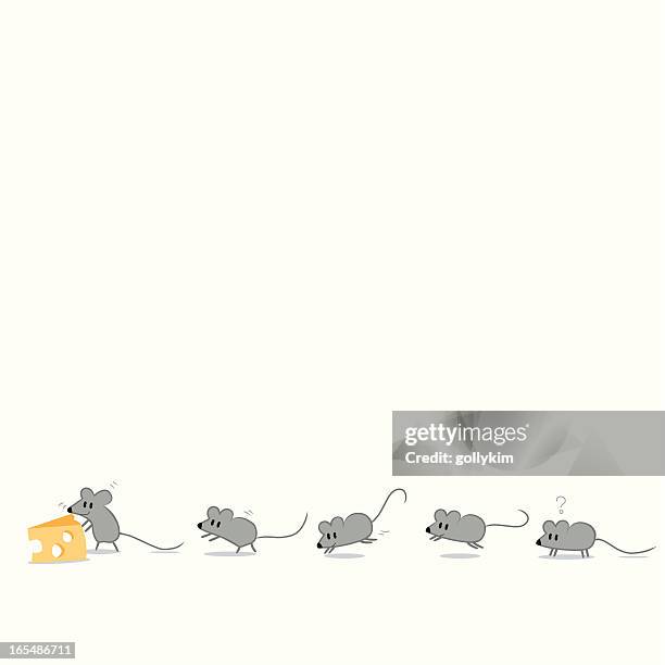 die mäuse-strategie? - maus tier stock-grafiken, -clipart, -cartoons und -symbole