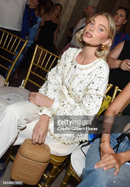 Elsa Hosk at the Patbo Spring 2024 Ready To Wear Runway Show at Eleven Madison Park on September 9, 2023 in New York, New York.